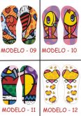 Chinelos Sandálias Personaizados Romero britto 09 ao 12
