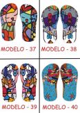 Chinelos Sandálias Personaizados Romero britto - 37 AO 40