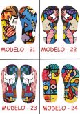 Chinelos Sandálias Personaizados Romero britto - 21 AO 24