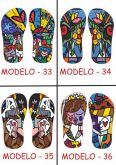 Chinelos Sandálias Personaizados Romero britto  - 33 AO 36