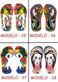 Chinelos Sandálias Personaizados Romero britto - 25 AO 28