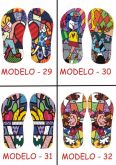 Chinelos Sandálias Personaizados Romero britto - 29 AO 32